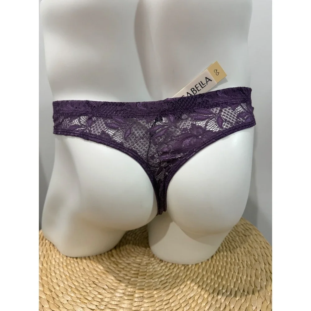 Cosabella‎ Never Say Never Men's Classic G-String Zaadi Purple Lace Thong XL